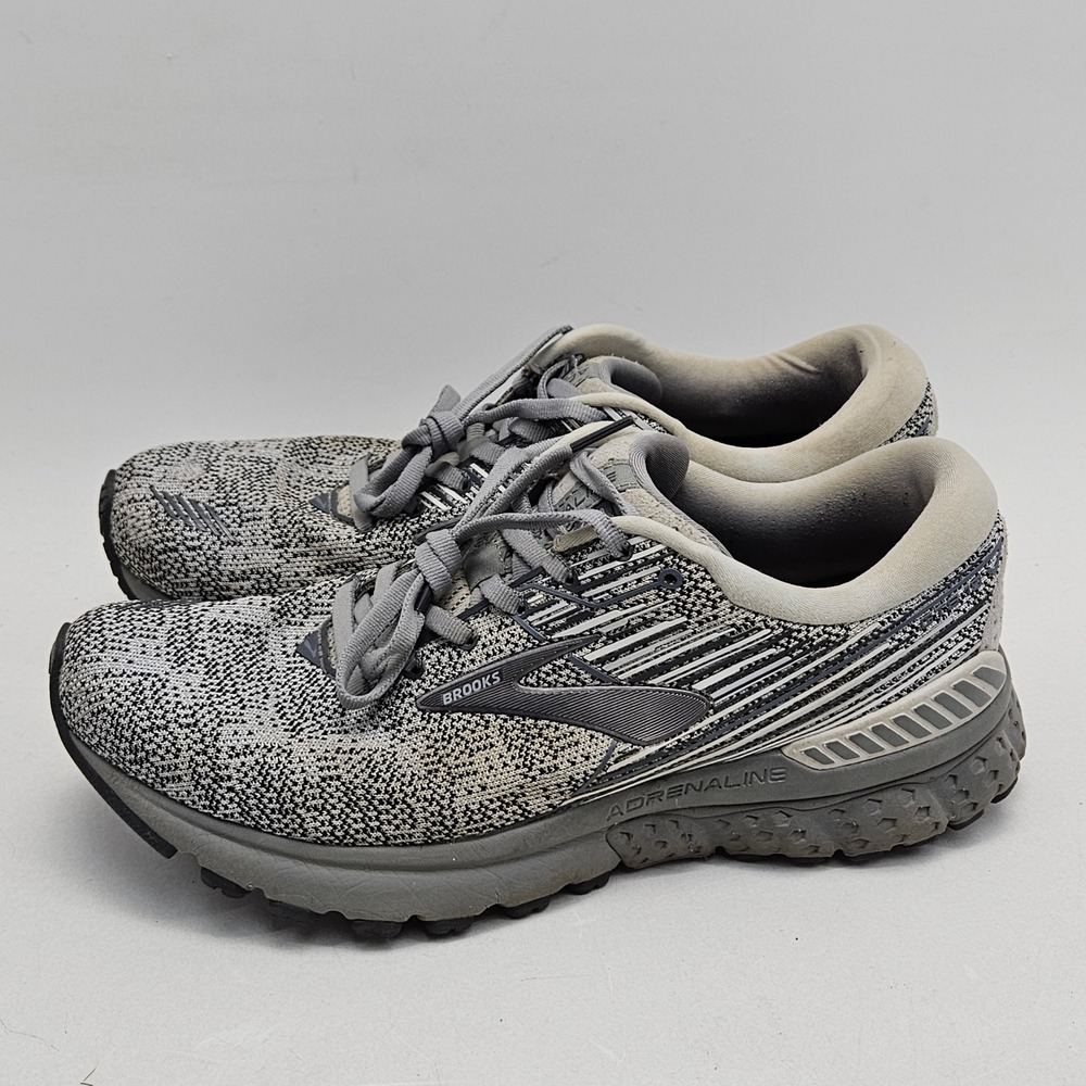 Brooks Adrenaline GTS 19 Mens Running Shoes Grey Black 1102941D126 Size 8.5 - Picture 5 of 13